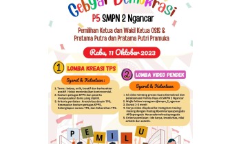 Pengumuman Gebyar Demokrasi P5 SMPN 2 Ngancar