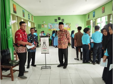 Kepala Dinas Pendidikan Melakukan Monev ANBK di SMPN 2 Nganc