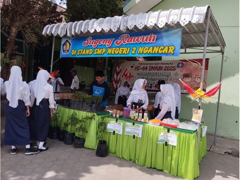Bazar Lingkungan Keren SMPN 2 Ngancar: Kreativitas dan Kepedulian dalam Satu Aksi