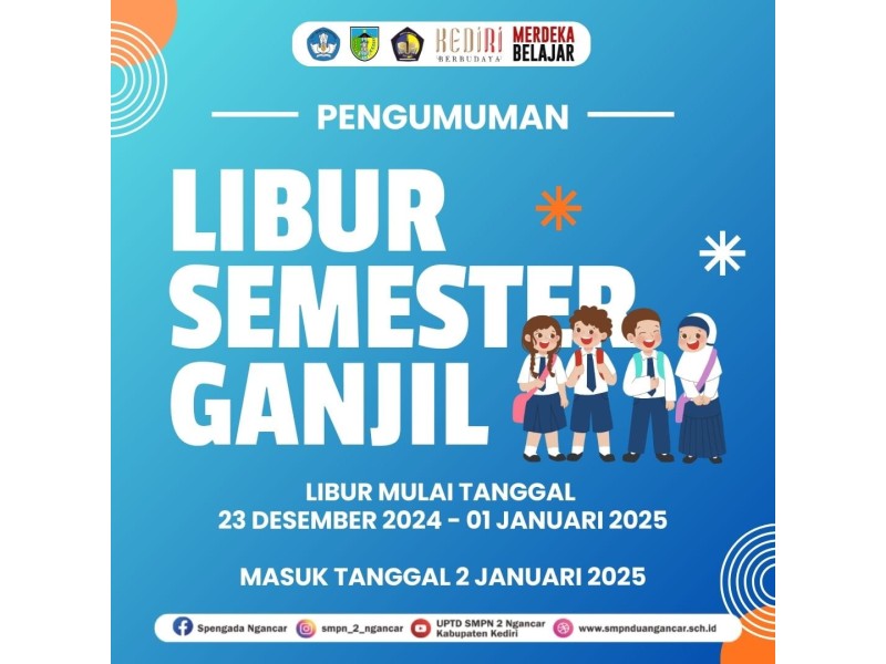 Pengumuman Libur Semester Ganjil 2024