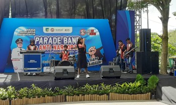Berbakat! Band SMPN 2 Ngancar Raih Juara Parade Band Se-Kabupaten Kediri