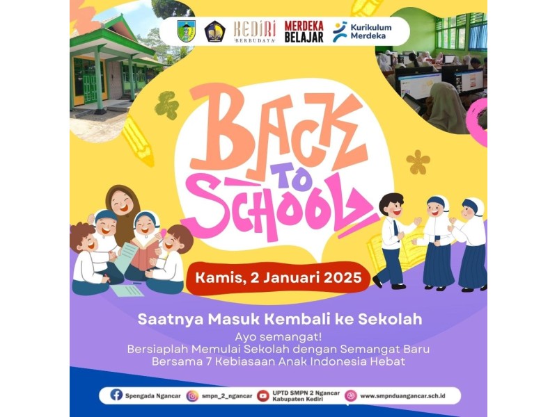 Pengumuman Masuk Sekolah Semester Genap 2025